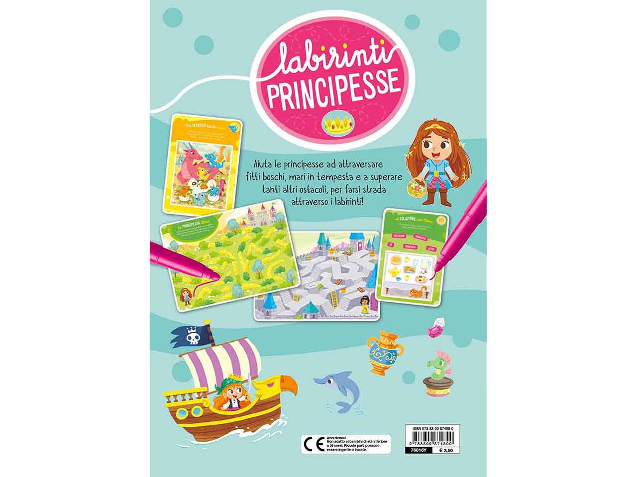 Libro labirinti principesse 76816y