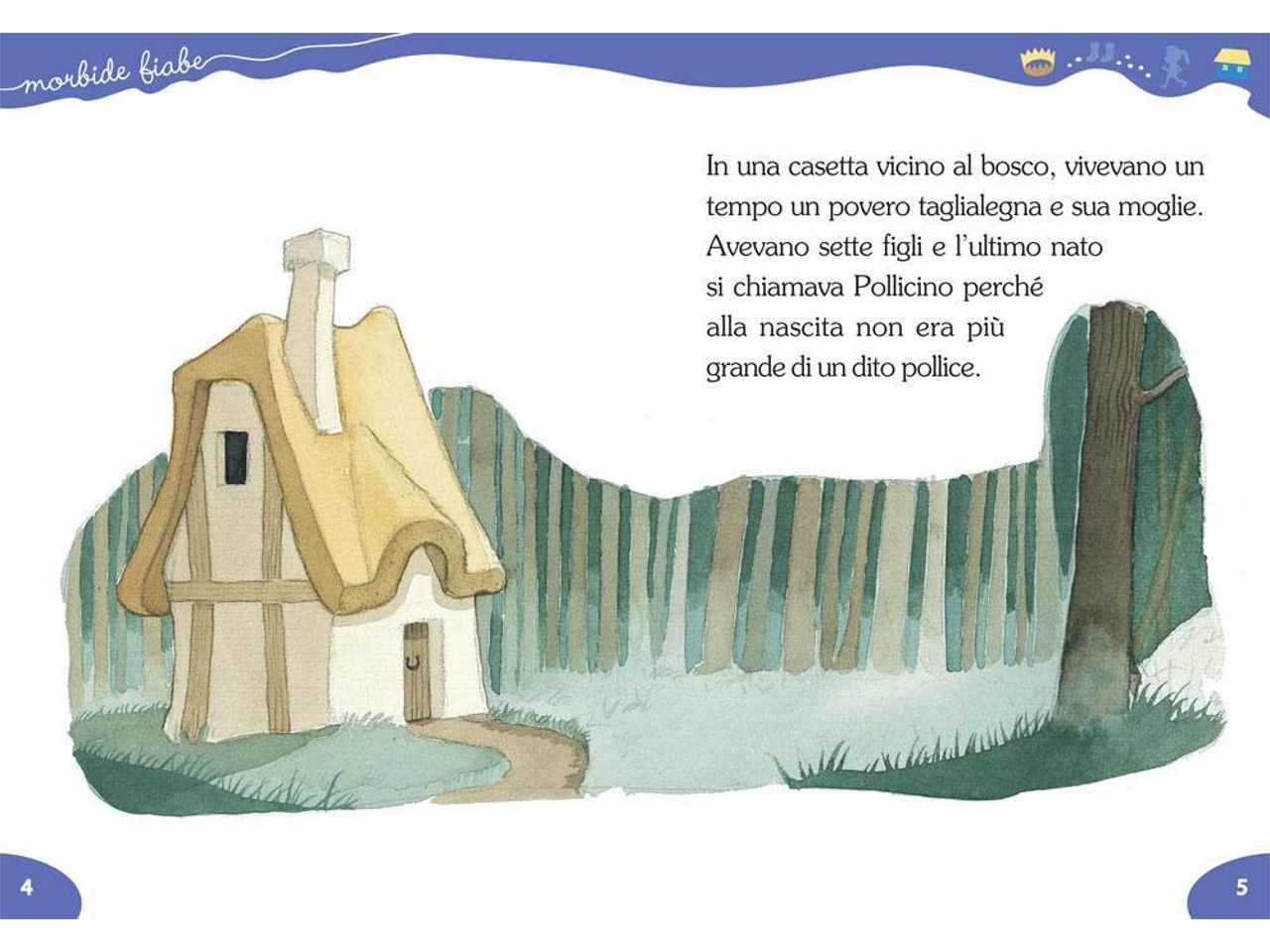 Libro morbide fiabe pollicino