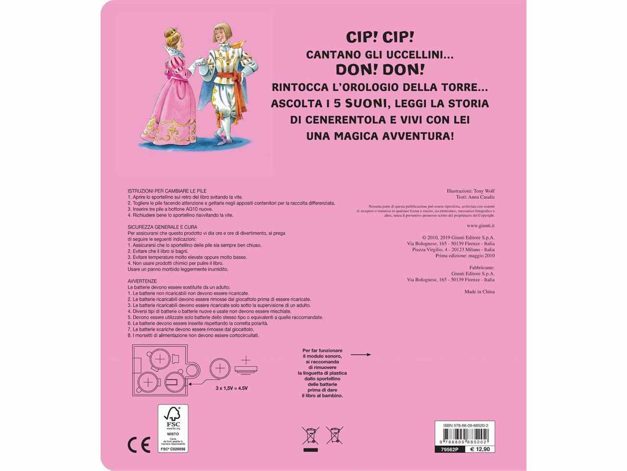 Libro premi e ascolta cenerentola