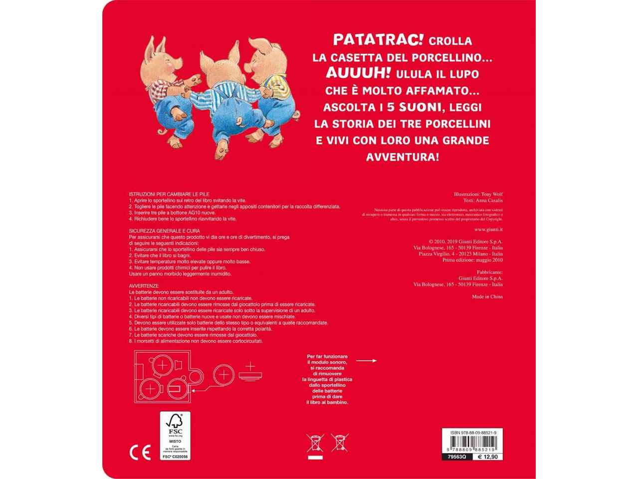 Libro premi e ascolta tre porc.79563q