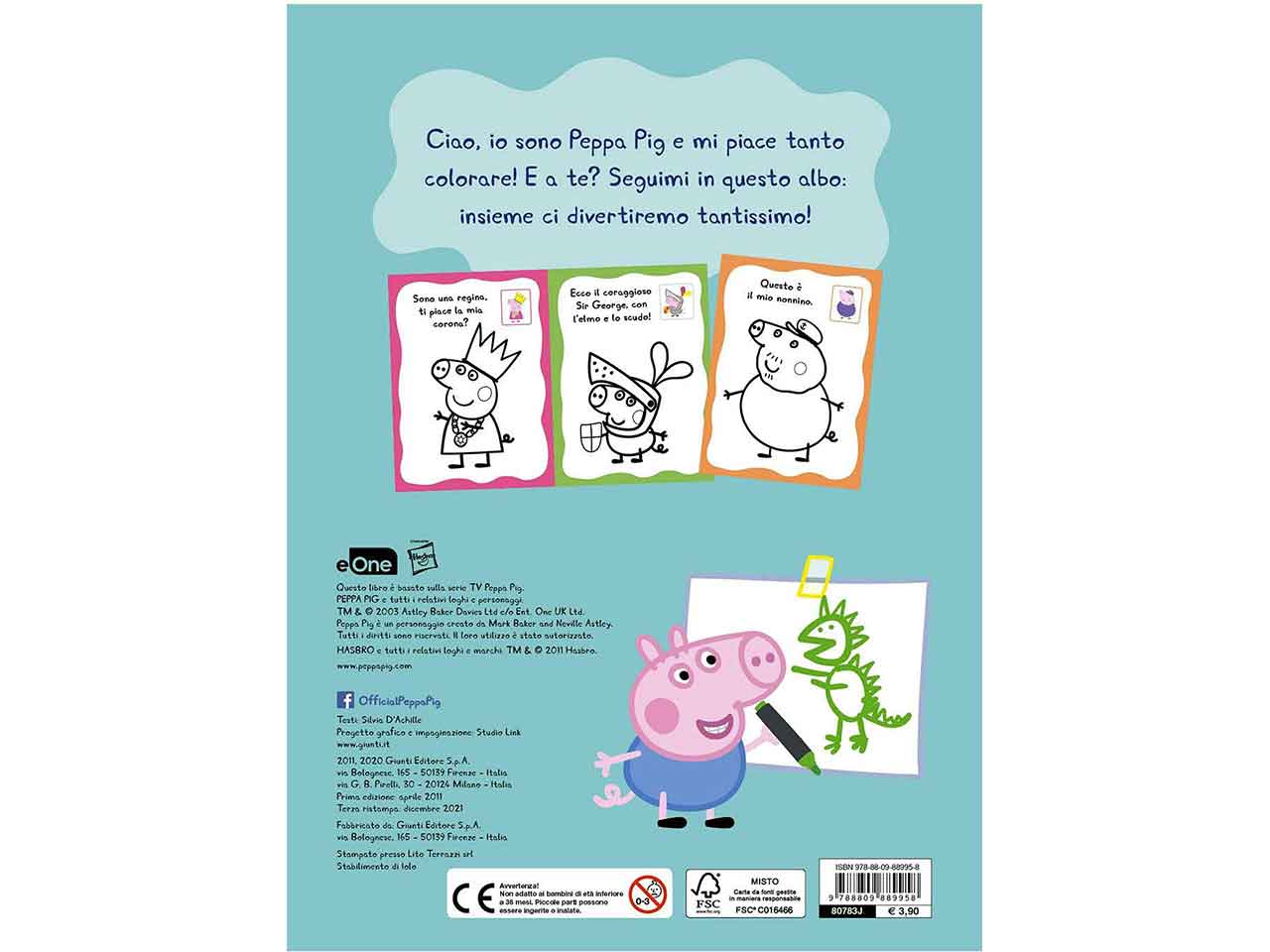 Libro colora con peppa
