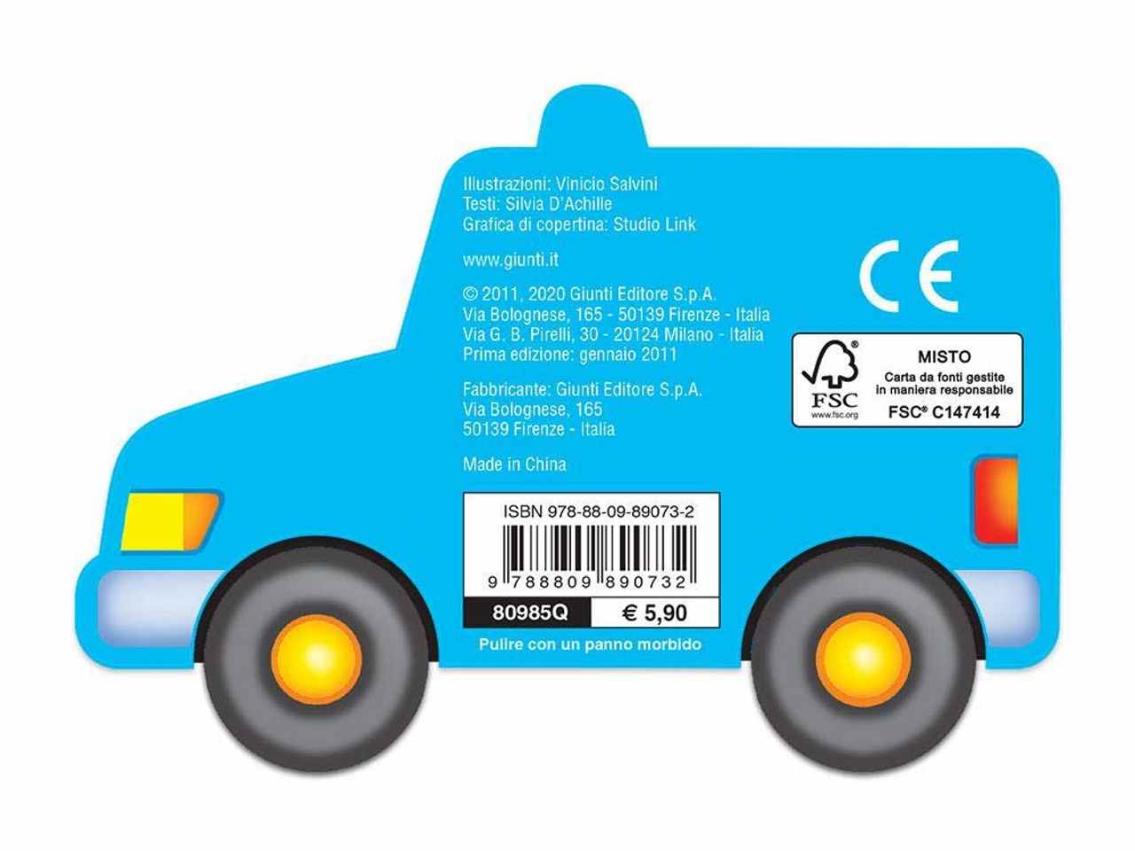 Libro macchinine polizia