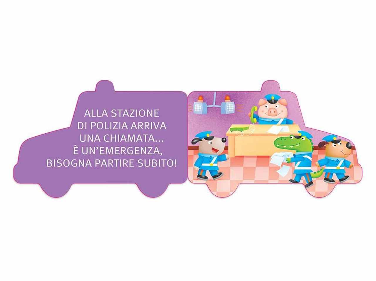 Libro macchinine polizia