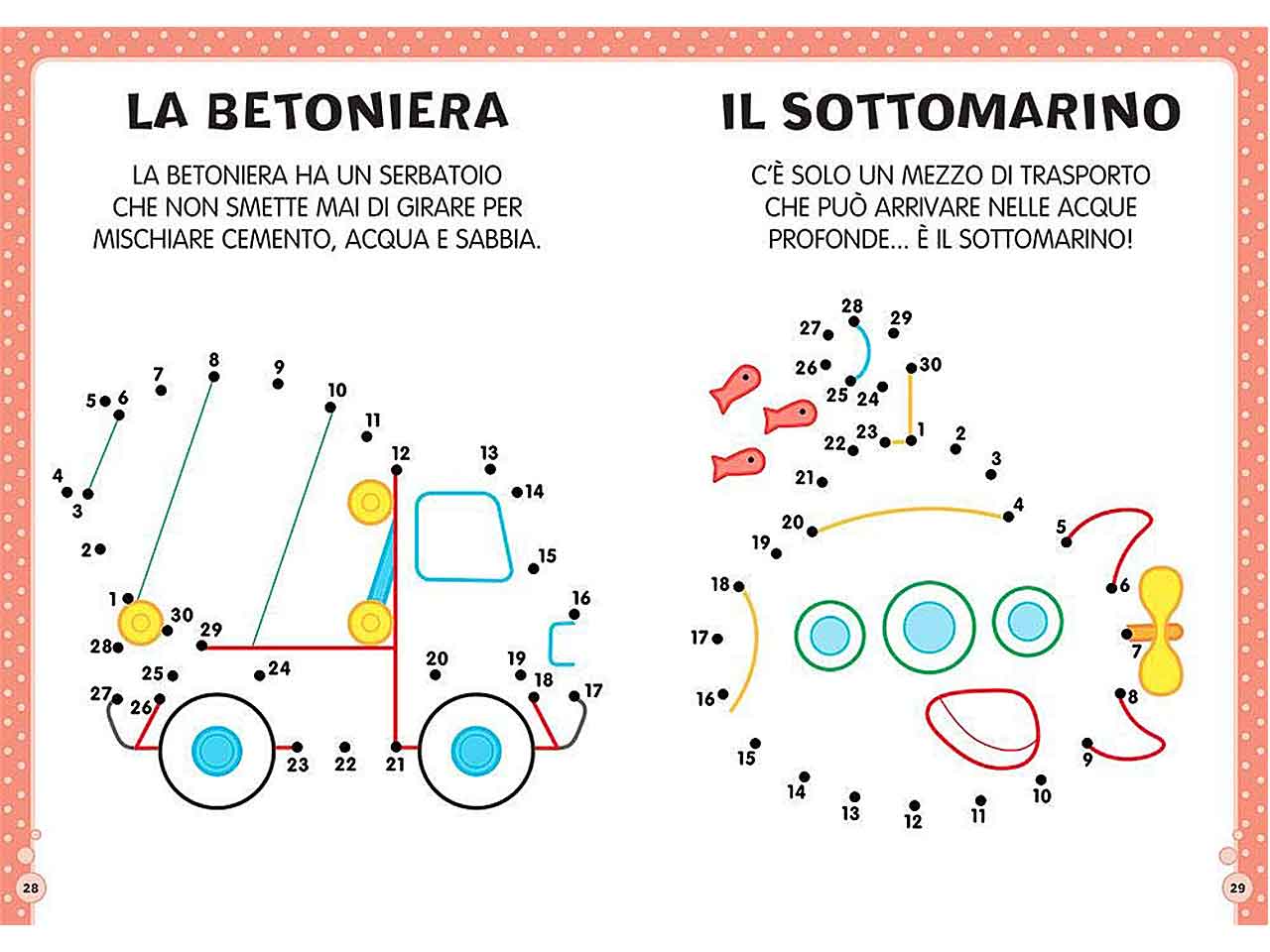 Libro puntini mezzi di trasporto