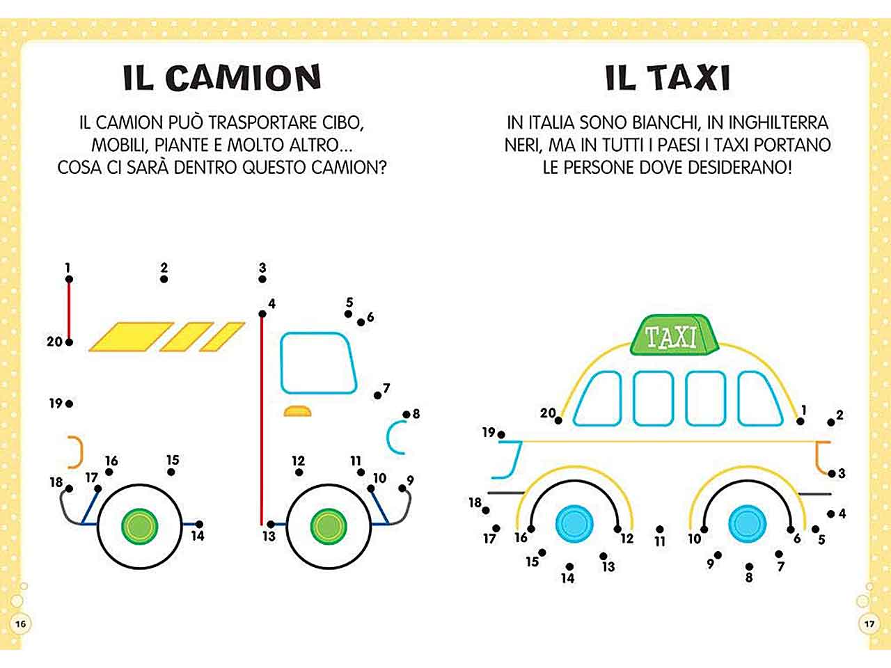 Libro puntini mezzi di trasporto