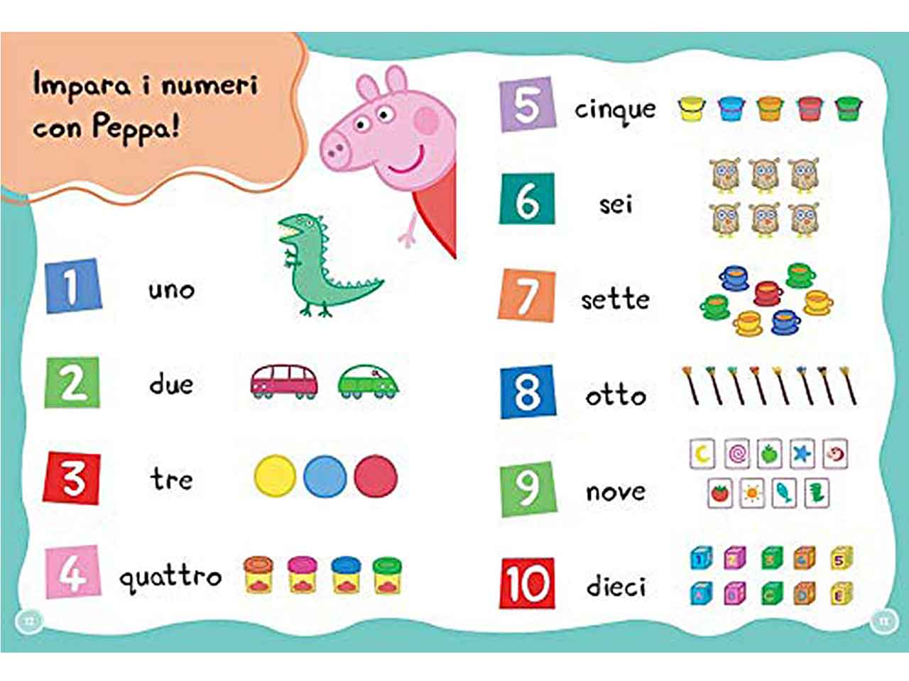 Libro gioca e impara con peppa