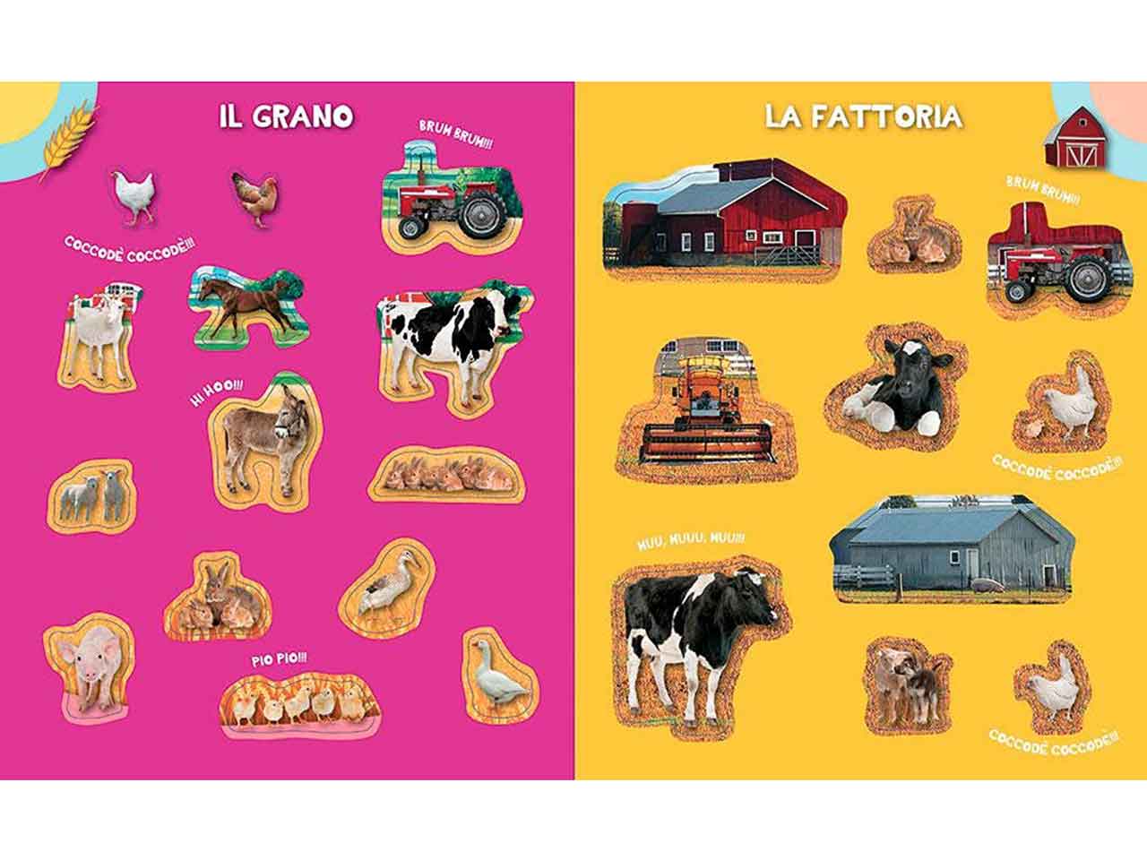 Libro super stickers la fattoria