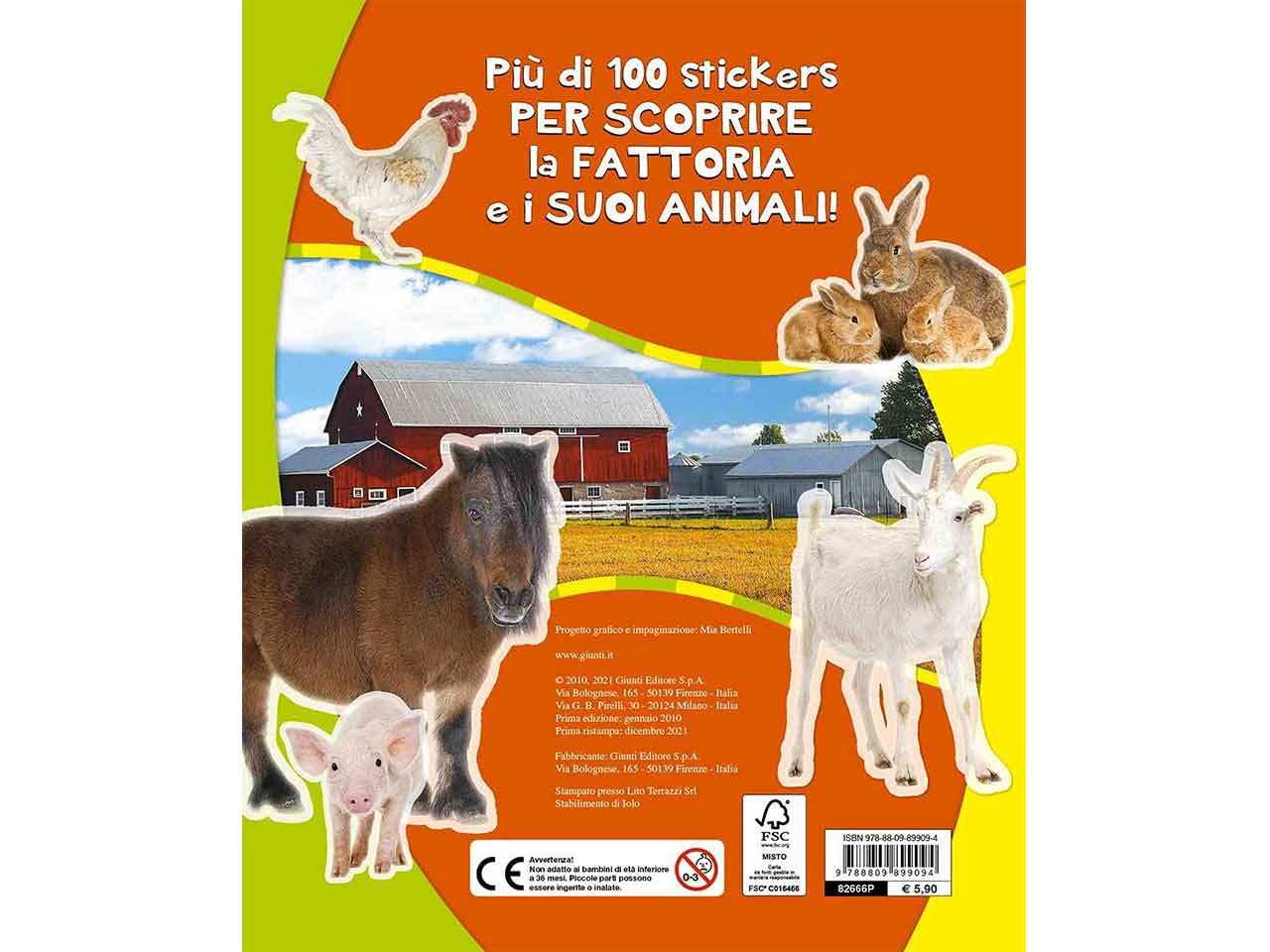 Libro super stickers la fattoria