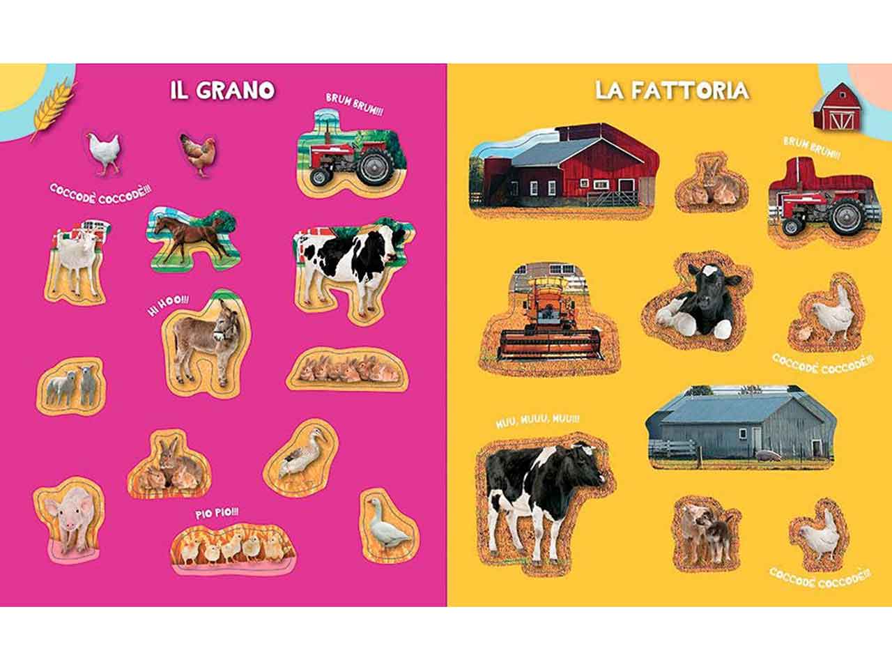 Libro super stickers la fattoria
