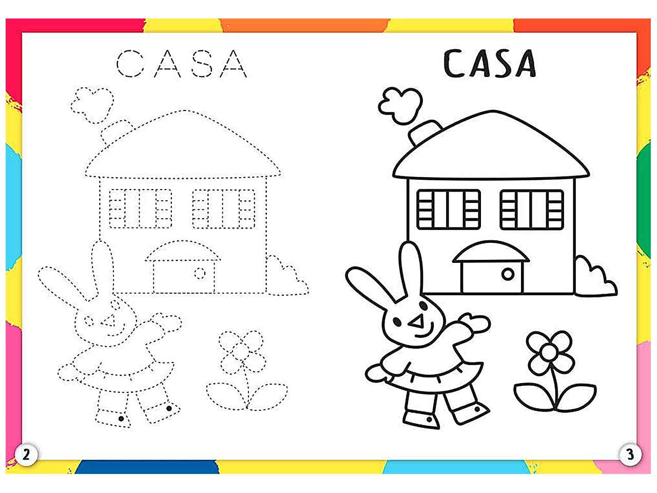 Libro mia casa colora facile