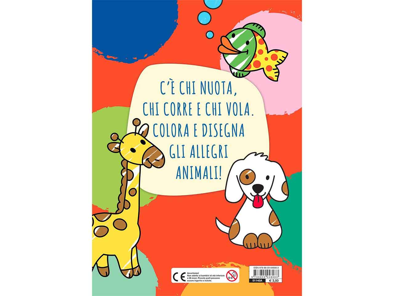 Libro colora facile animali