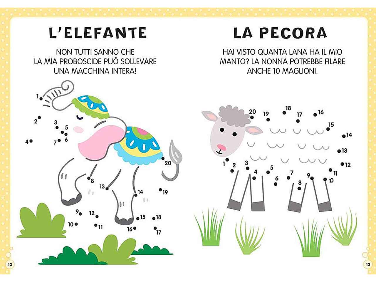 Libro puntini animali