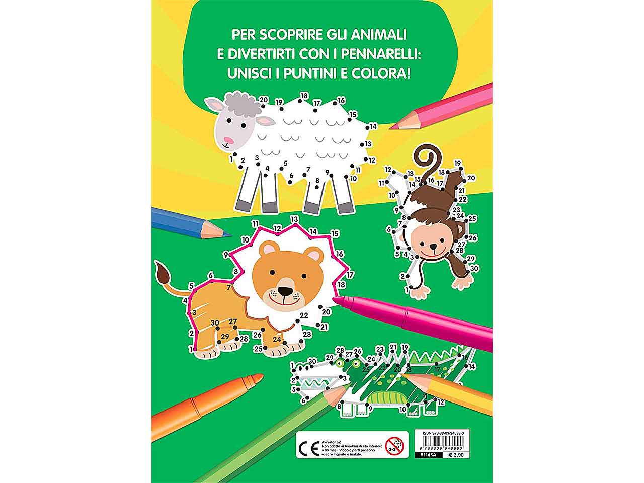 Libro puntini animali