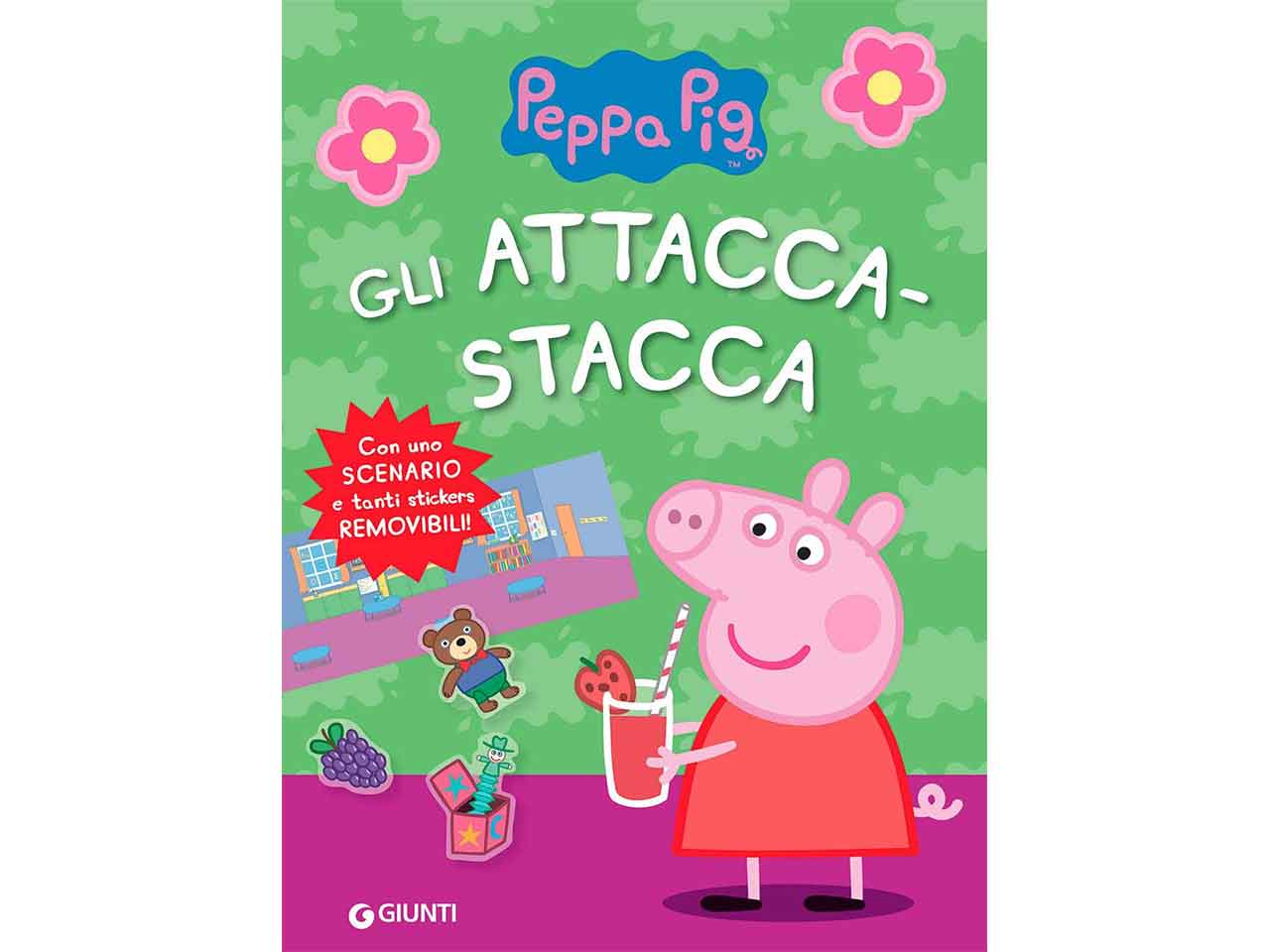 Libro attacca-stacca peppa pig