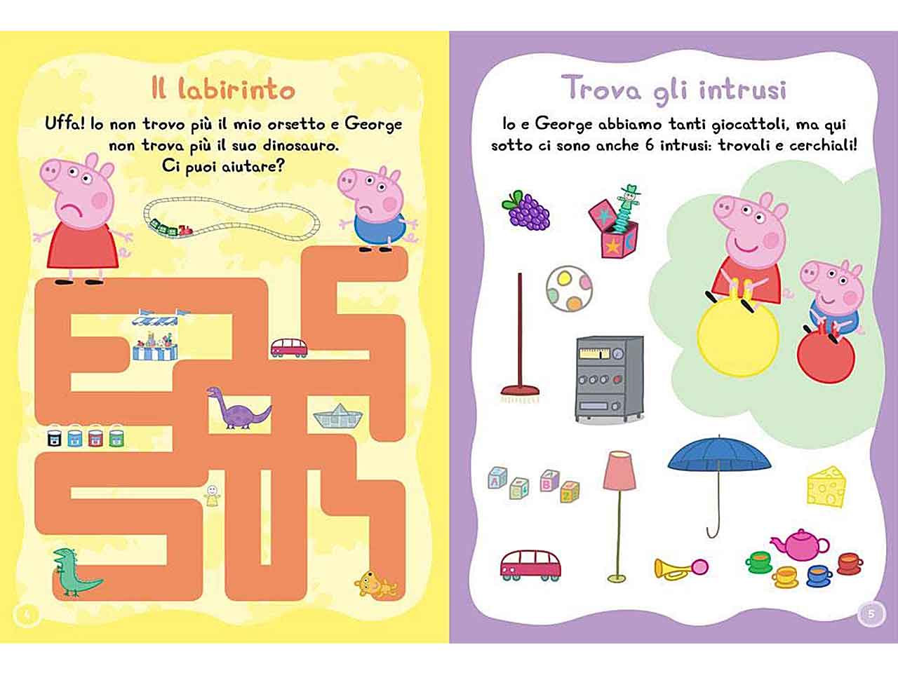 Libro attacca-stacca peppa pig