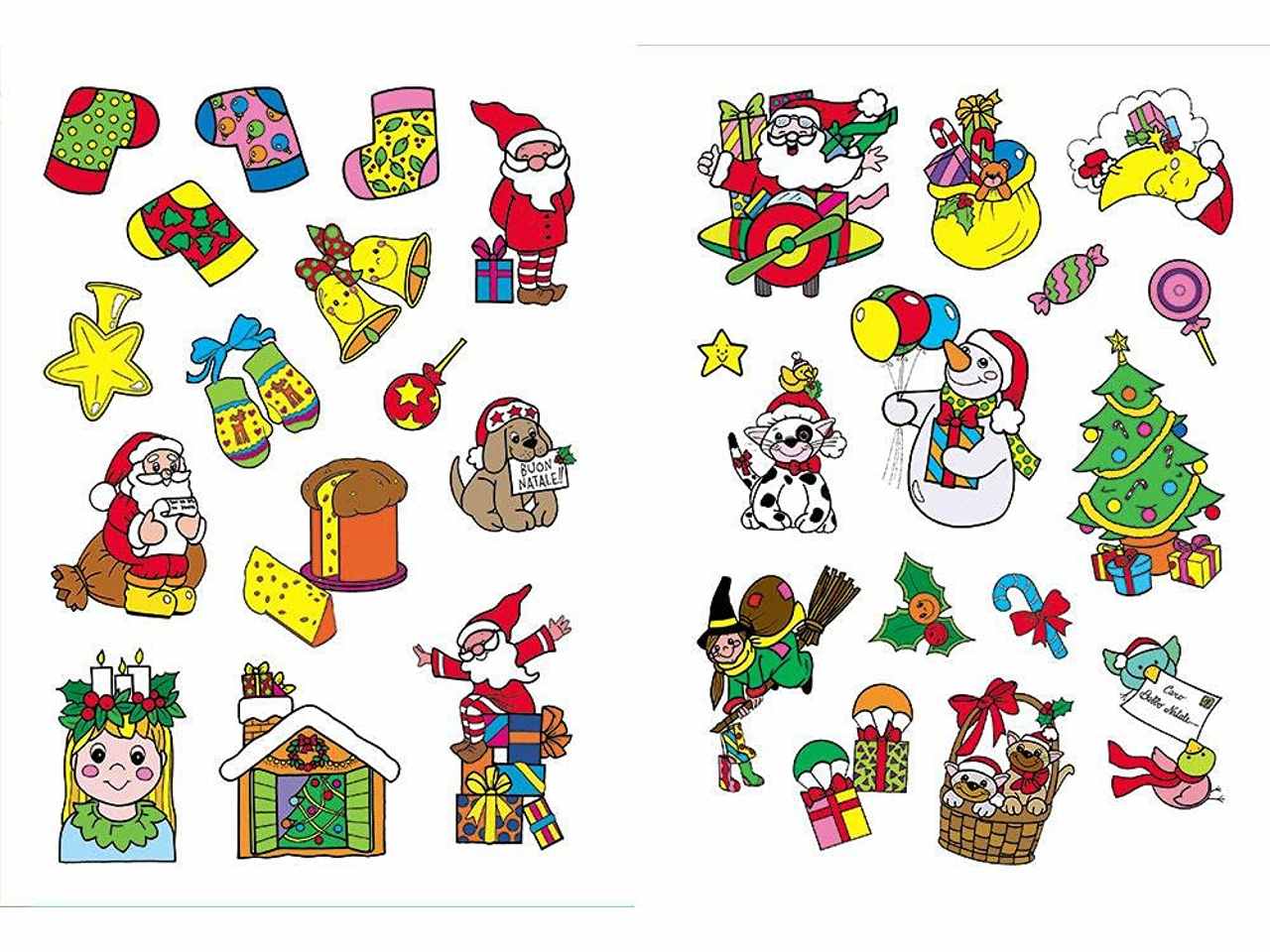 Libro giunti editore libri di natale colorare il natale con stickers