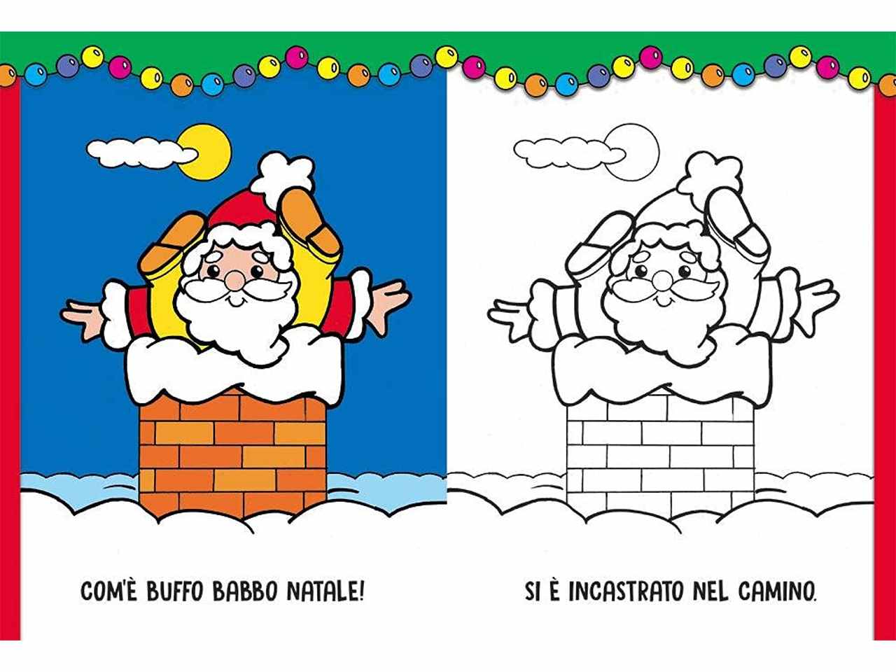 Libro giunti editore libri di natale colorare il natale con stickers