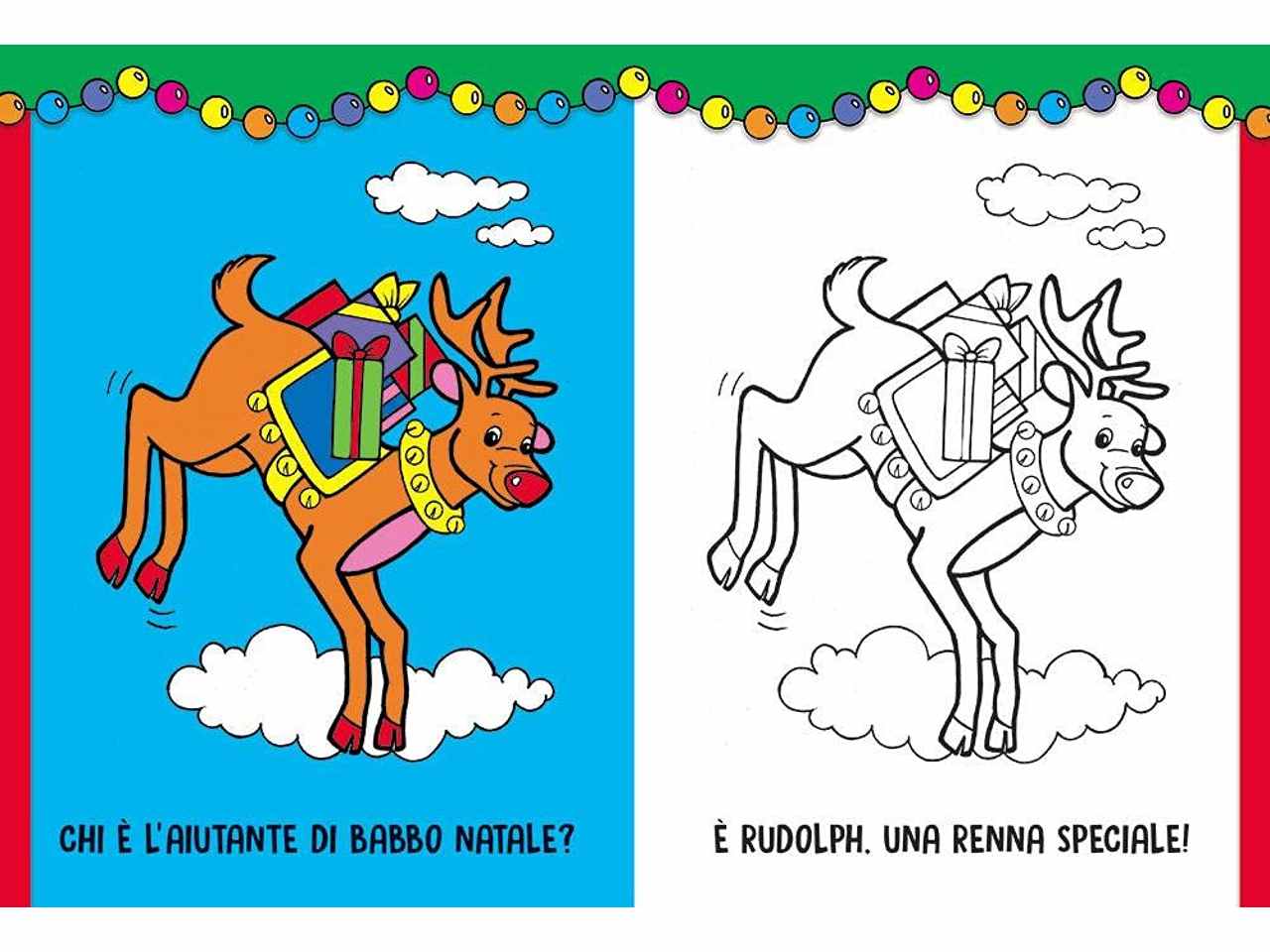 Libro giunti editore libri di natale colorare il natale con stickers