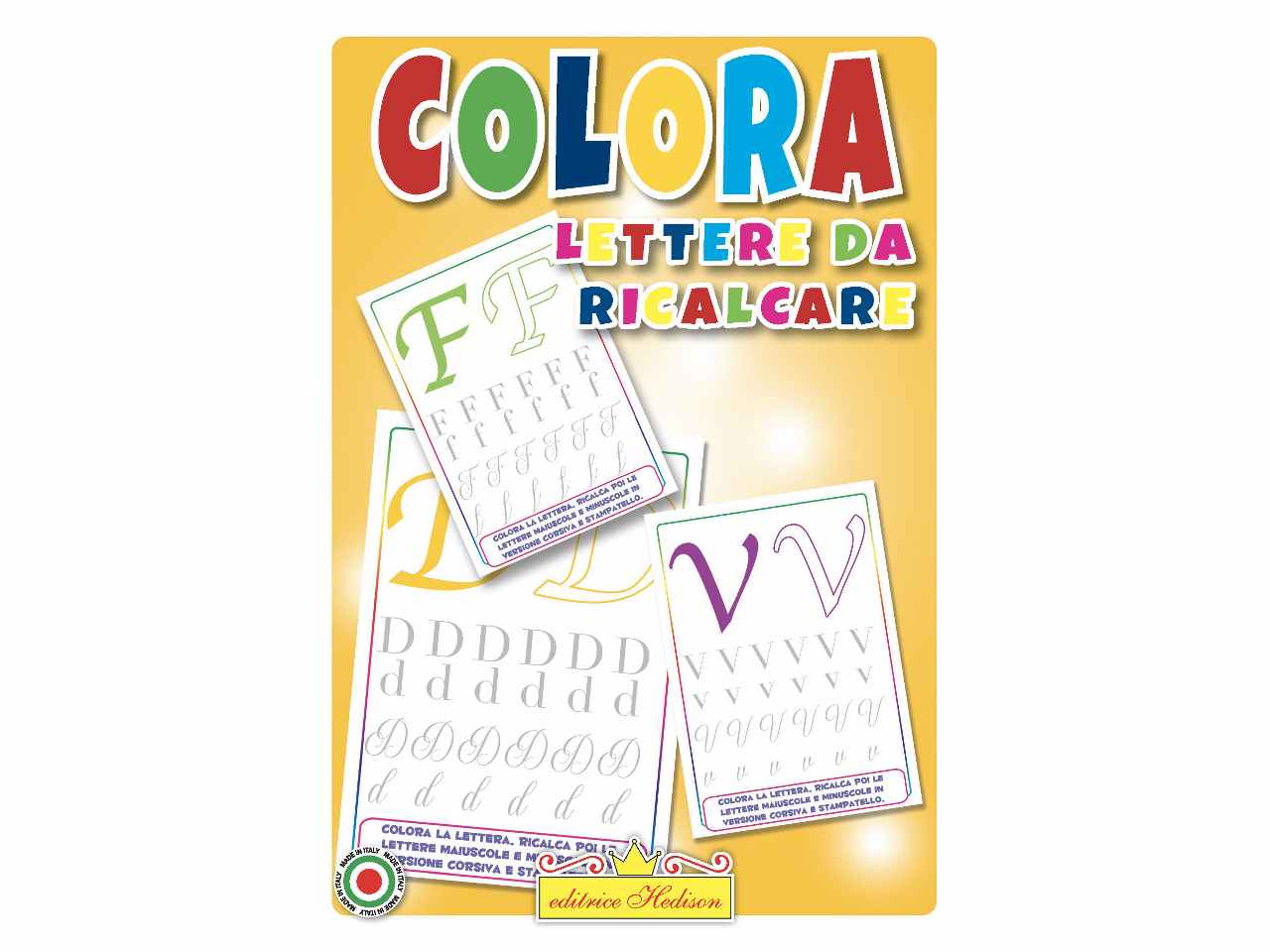 Libro lettere da ricalcare