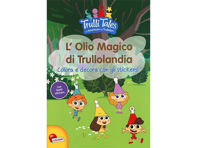 Libro stickers l'olio magico di trullolandia 10088