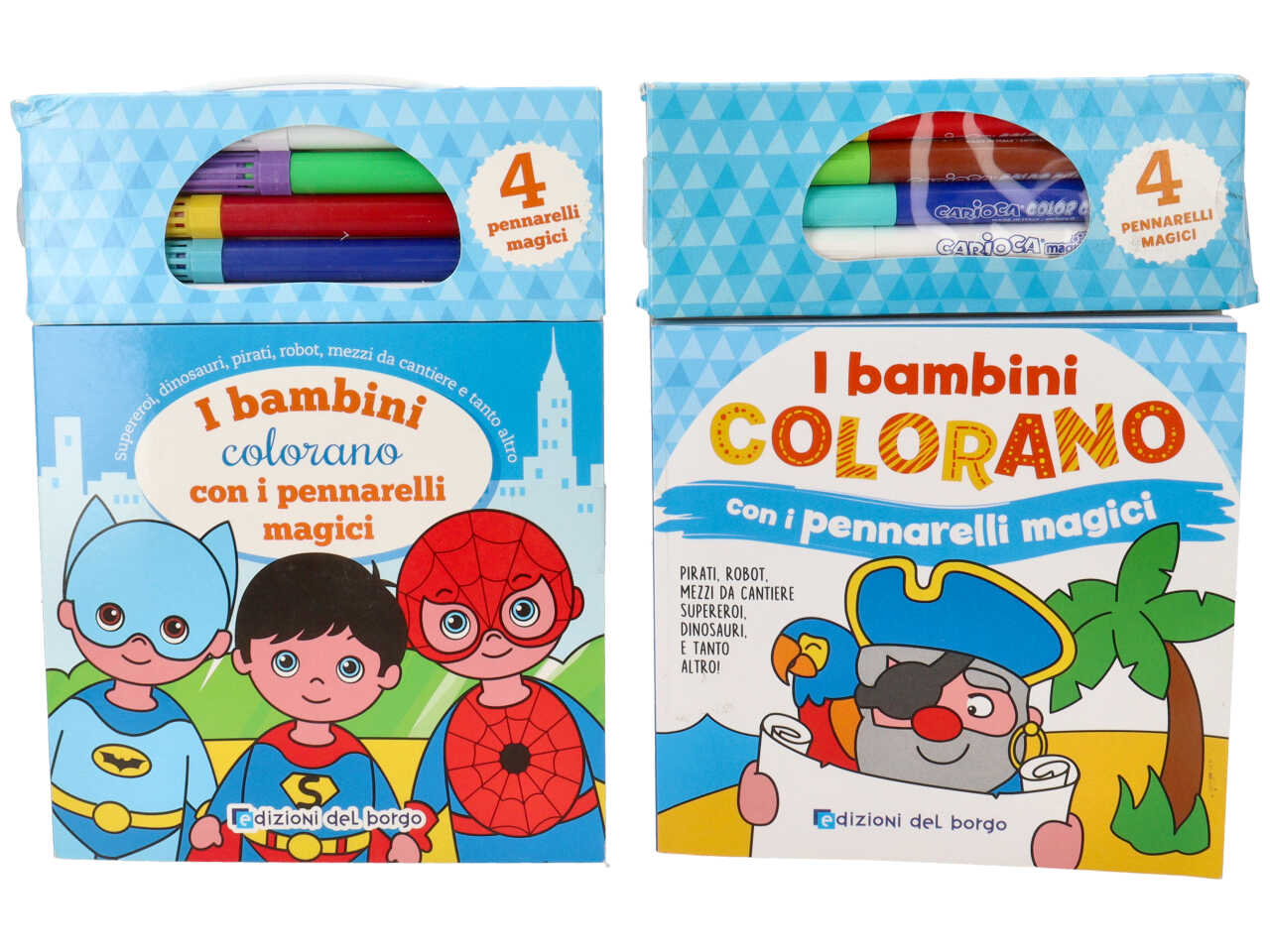 Libro colora con pennarelli