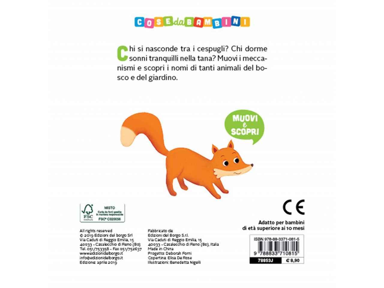 Libro muovi e scopri animali