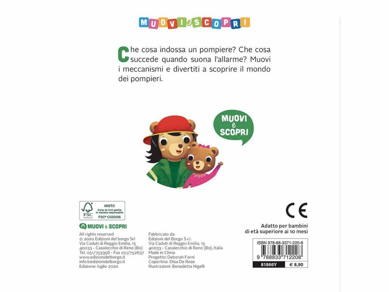 Libro muovi e scopri pompieri