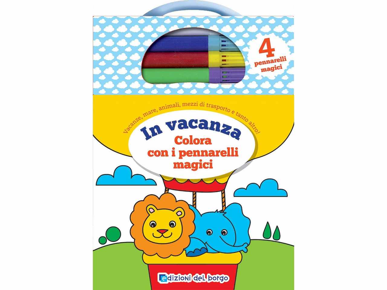 Libro colora con pennarelli