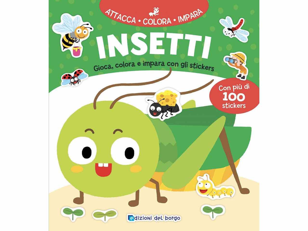 libro attacca colora impara