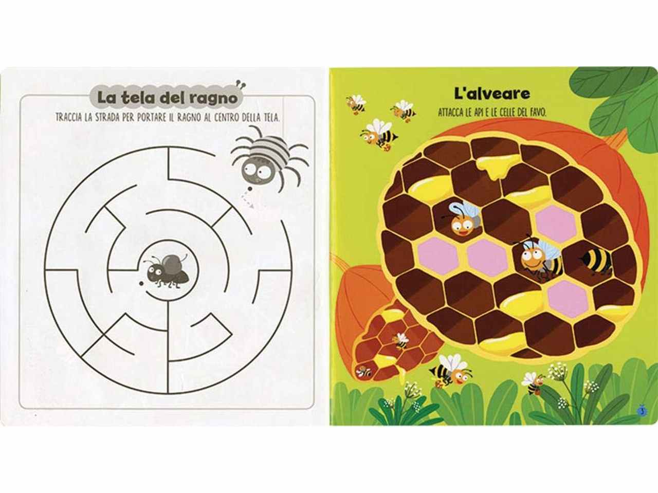 libro attacca colora impara