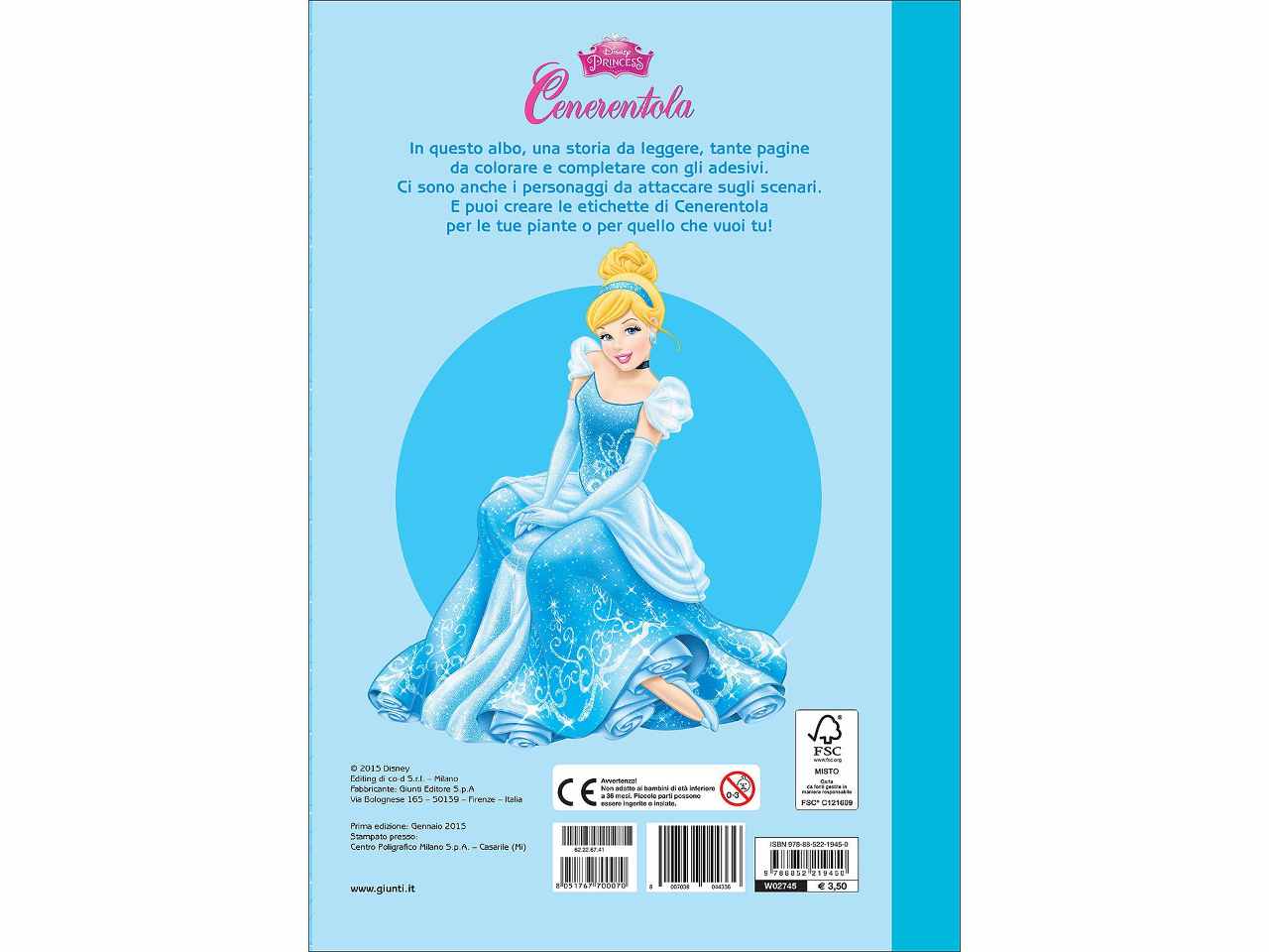 Libro stacca attacca cenerentola