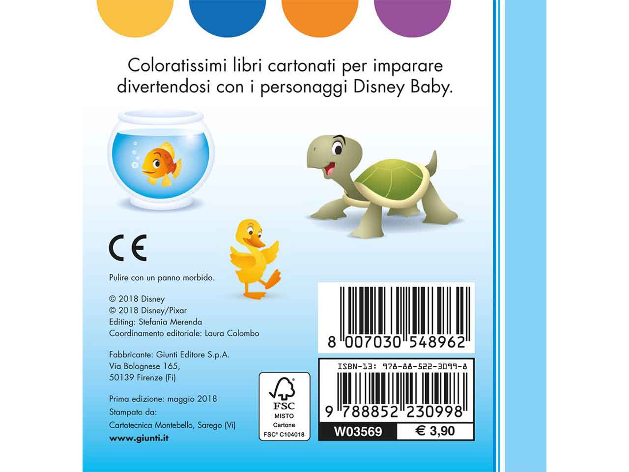 libro animali disney baby librottini