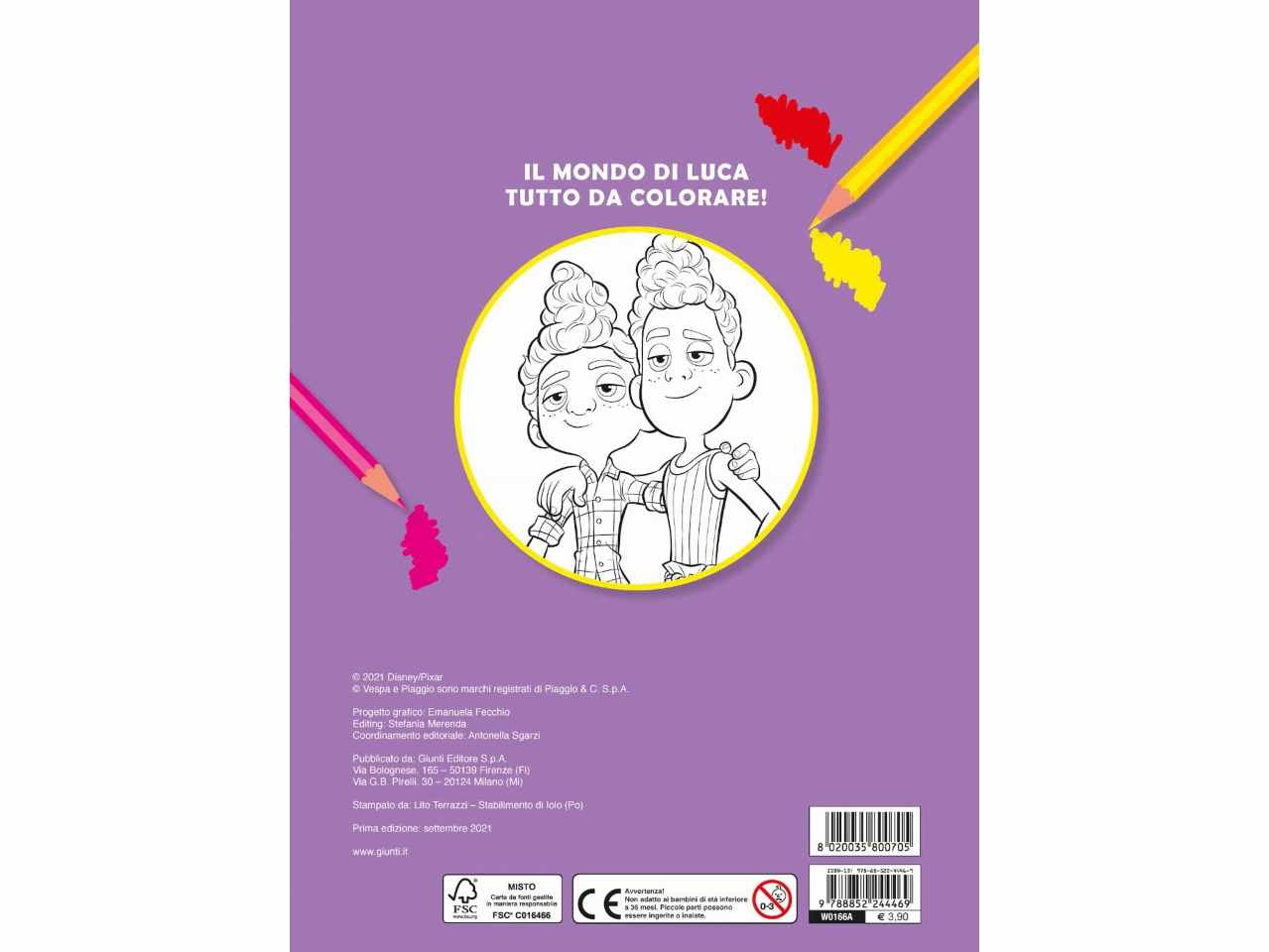 Libro luca primo album colorare