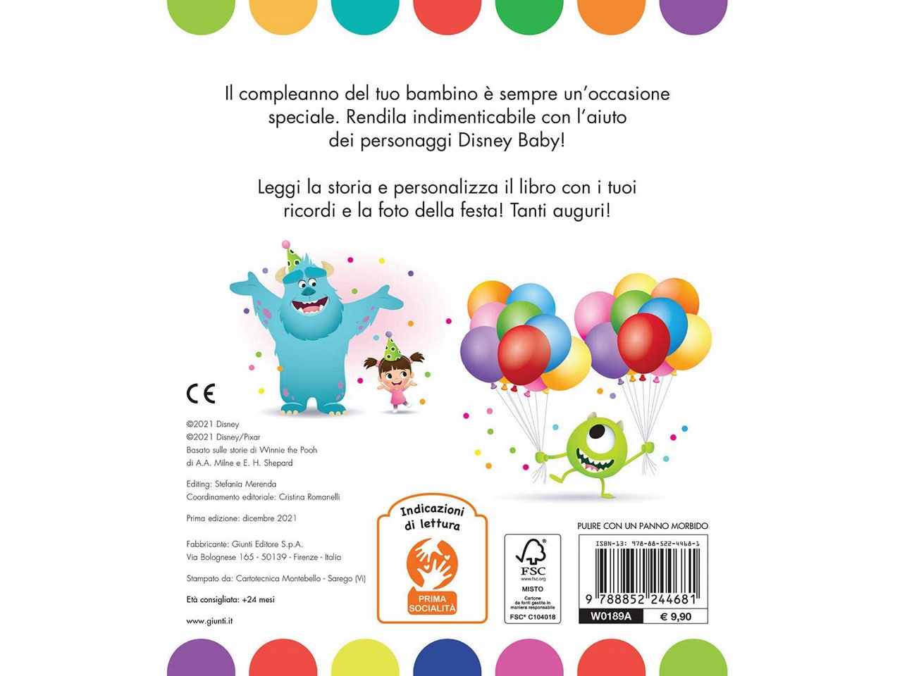 Libro il mio primo compleanno