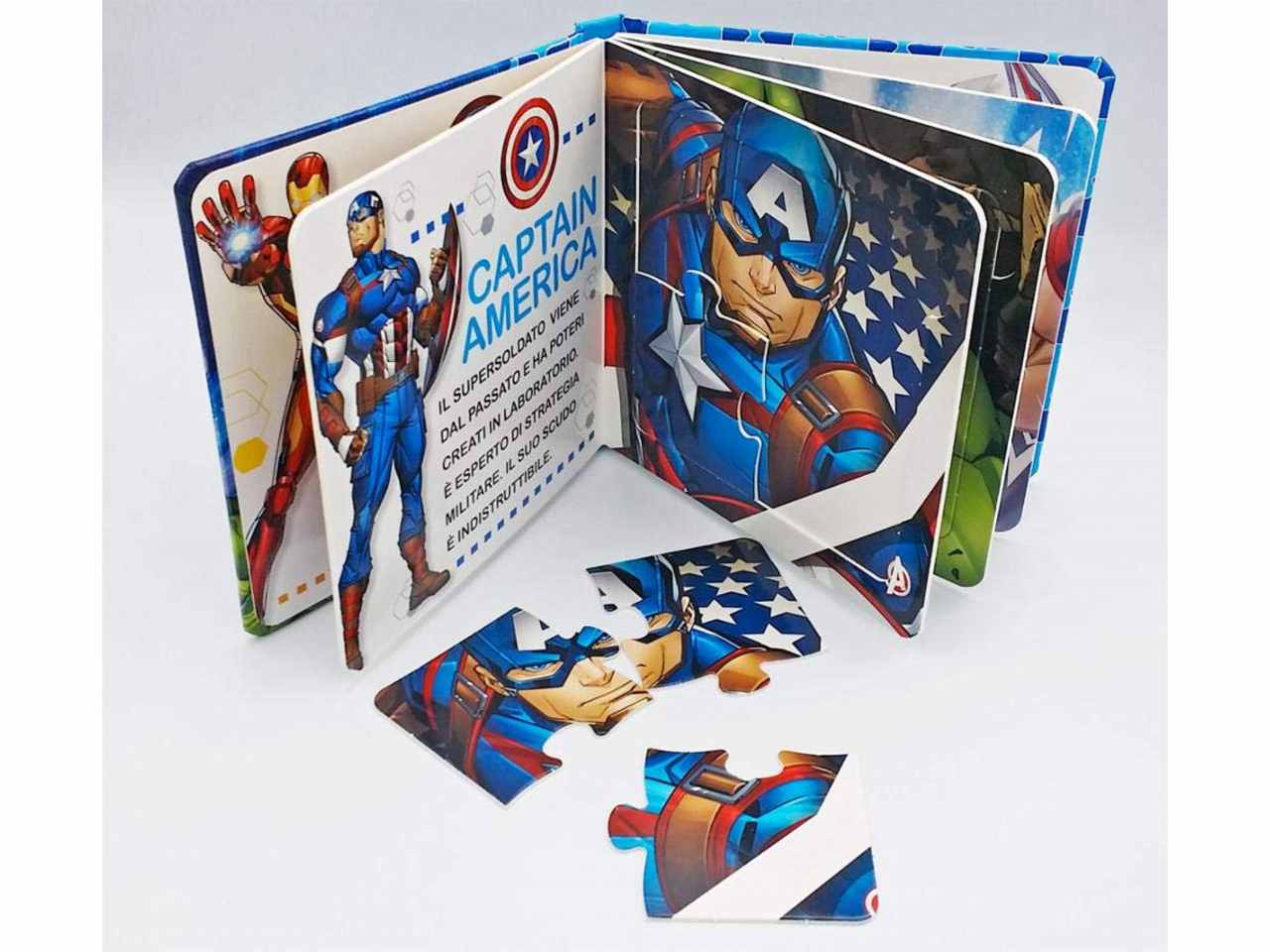 Libro libro mini puzzle avengers w0454