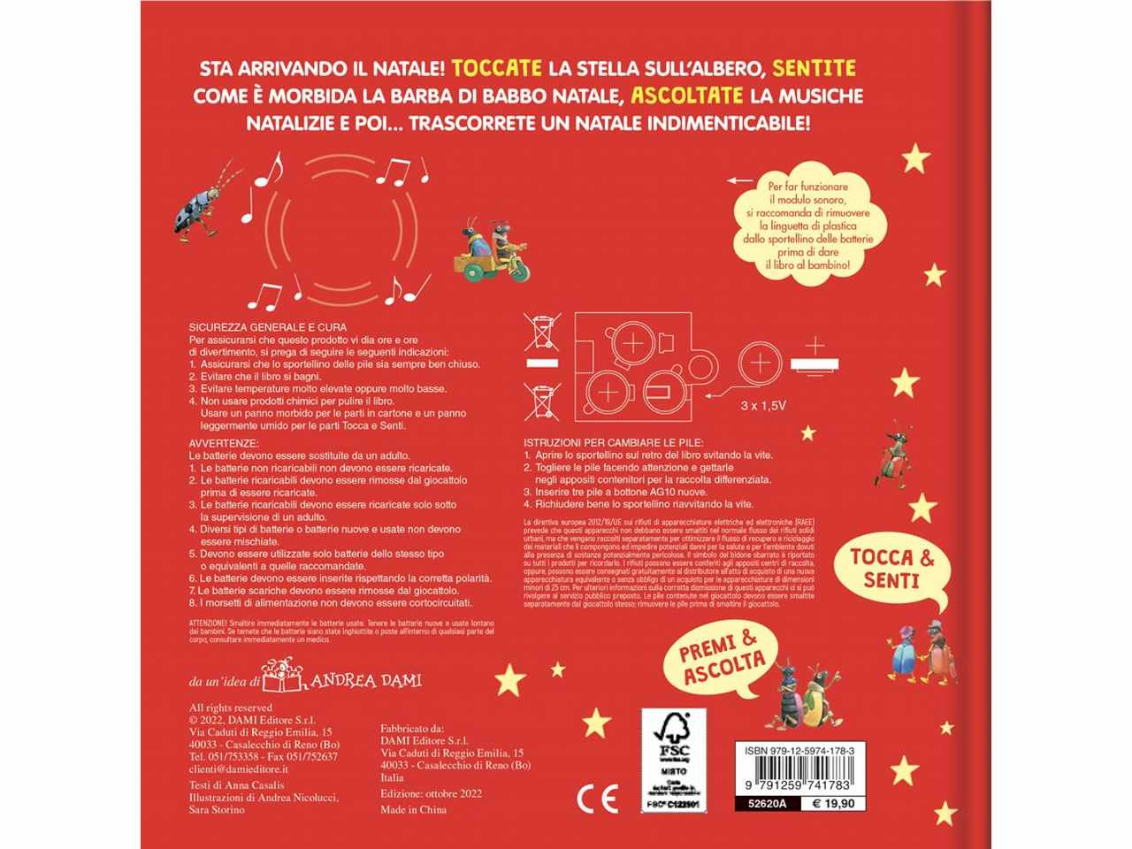 Libro dami editore tocca senti e ascolta natale
