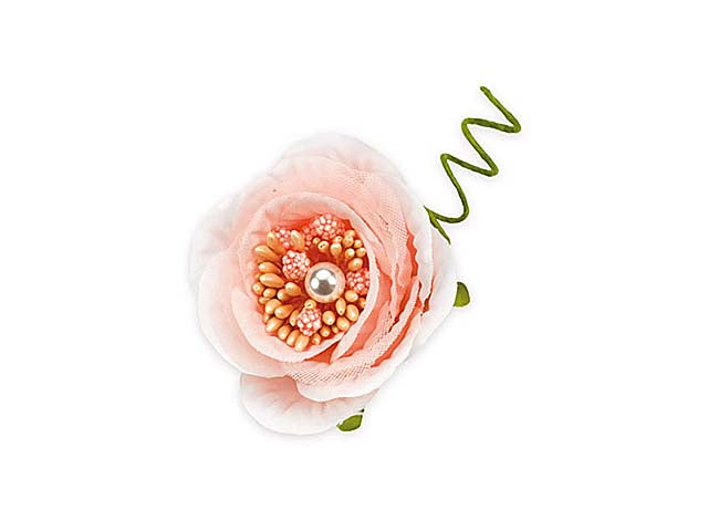 Fiore c/pistillo perla cipria 12 pezzi fb4831-27
