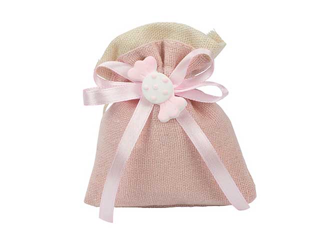 sacchetto cotone rosa a2612-03