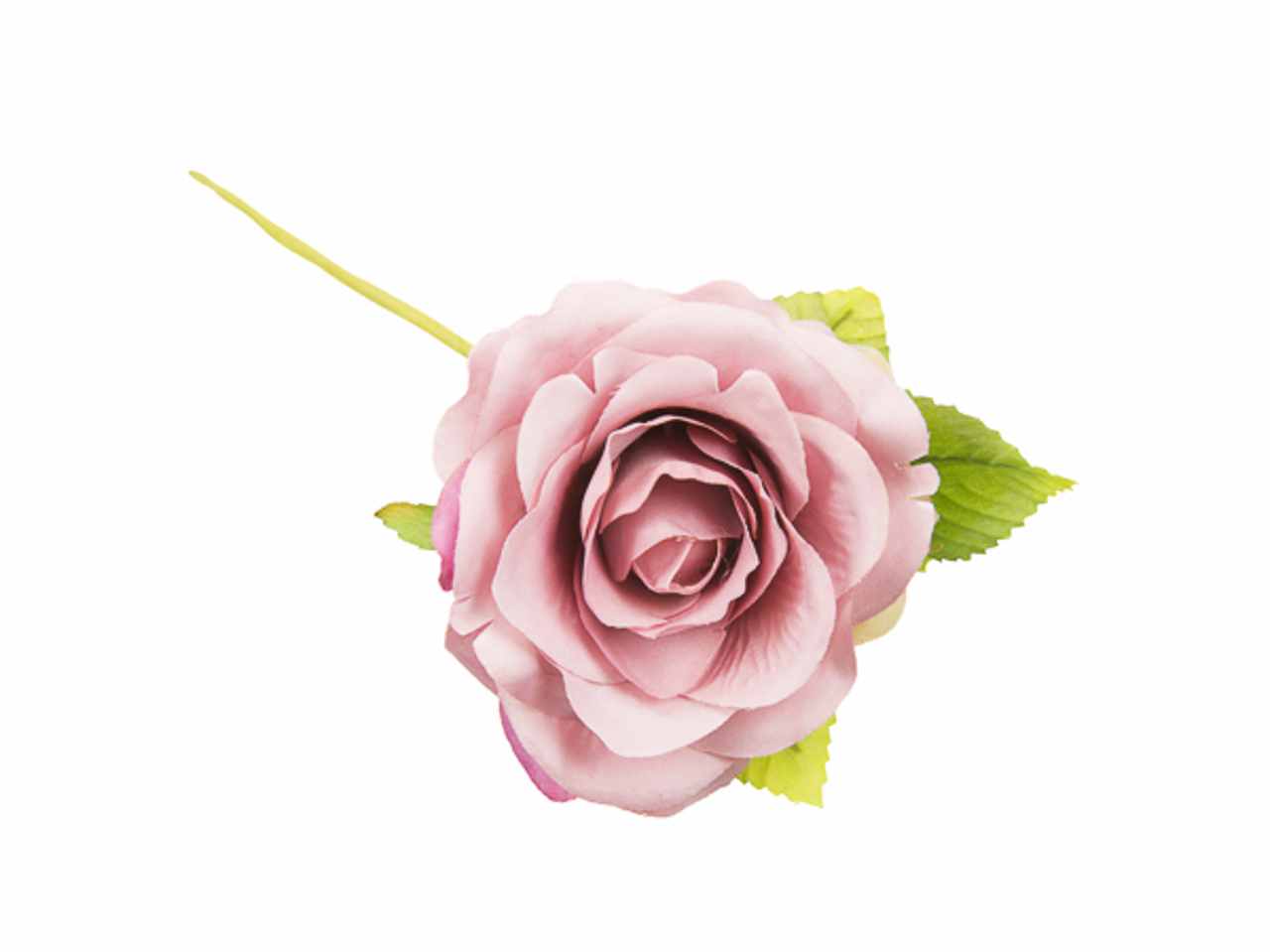 Rosa c/foglia rosa antico 6pz.fb4225-05