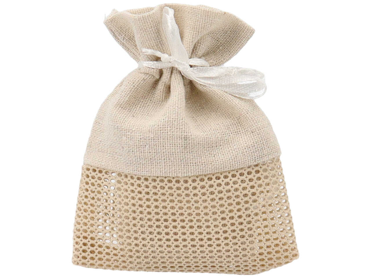 sacchetto cot. e rete* beige a2648-23