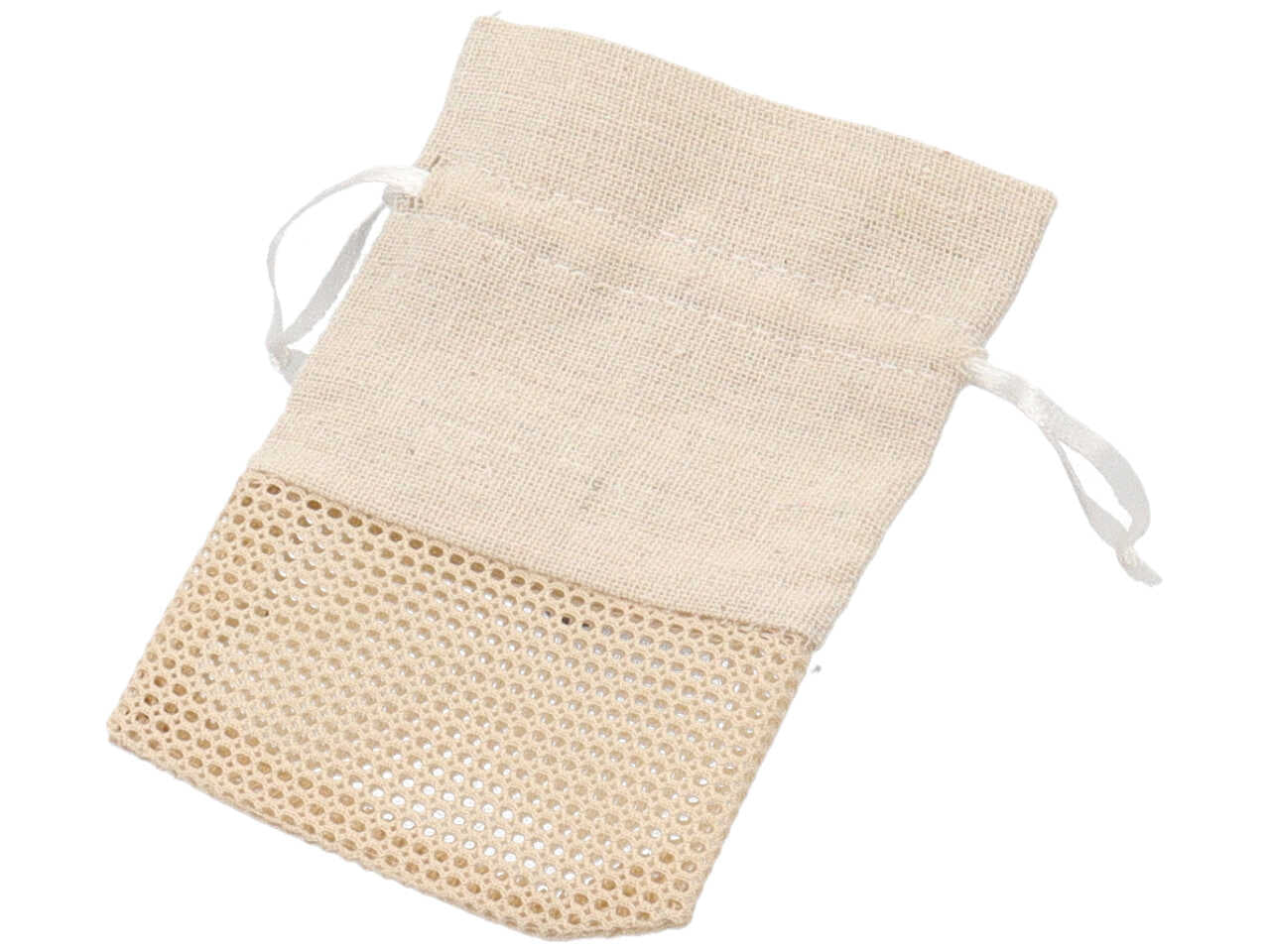 sacchetto cot. e rete* beige a2648-23