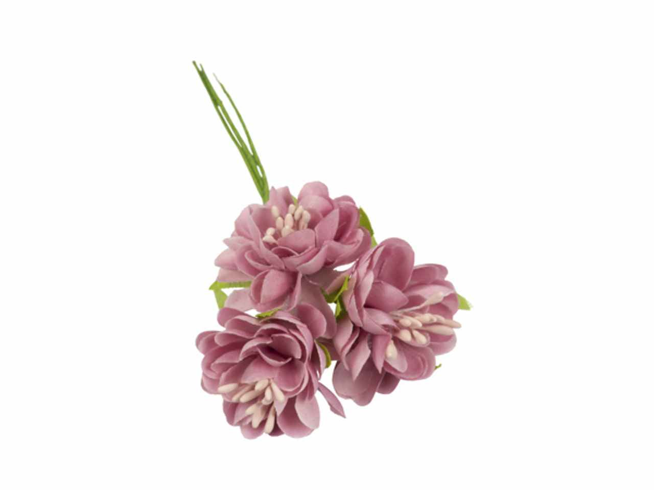 Fiore a petalo colore rosa antico 36 pezzi