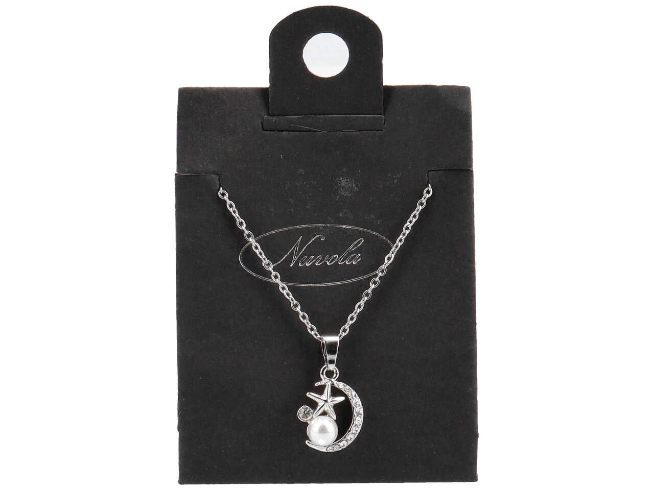 Collana luna c/stella e perla