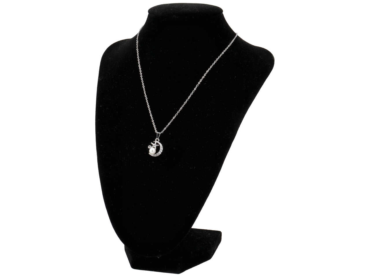 Collana luna c/stella e perla