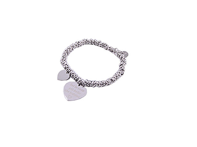 Bracciale acciaio sei la cosa piu' bella