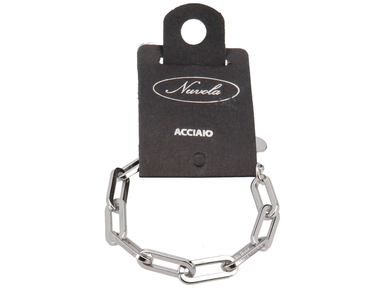 Bracciale catena acciaio
