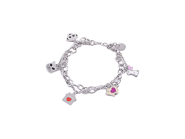 Bracciale acc.charme animali smalto