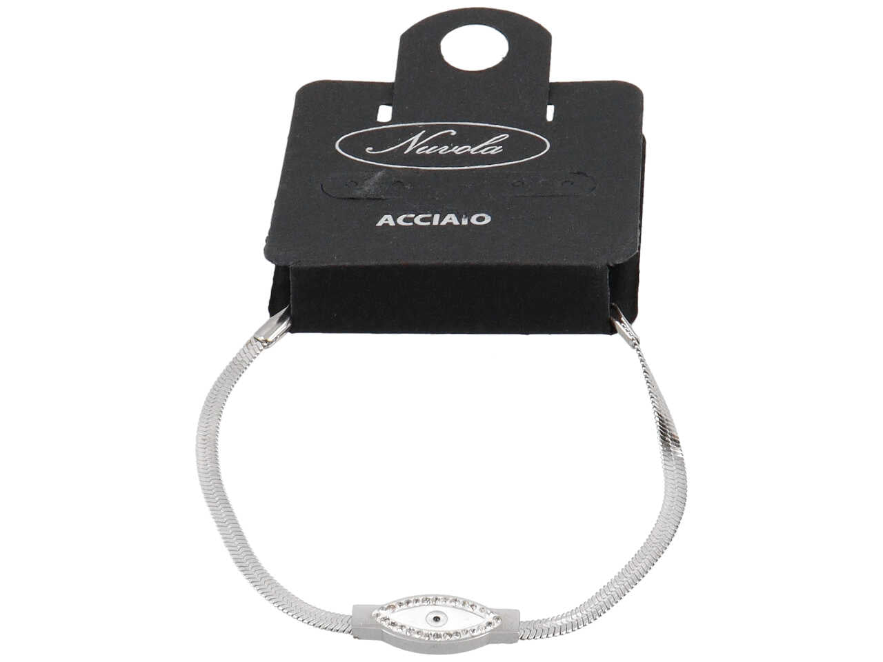 bracciale piattina con occhio strass