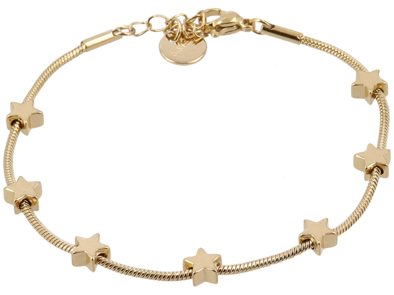 BRACCIALE ORO CODA TOPO 7 STELLE ALTERNE