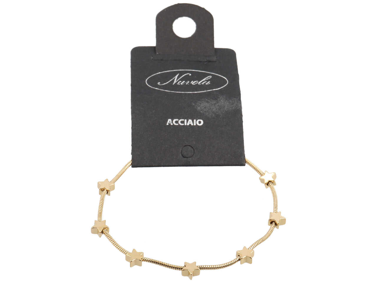 BRACCIALE ORO CODA TOPO 7 STELLE ALTERNE